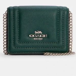 Coach Mini Wallet On A Chain NWT